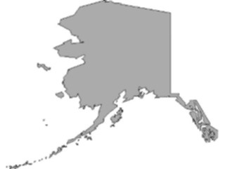 Sticker Custom Preview Image #087308 Maps U S A States Alaska07