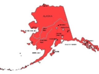 Sticker Custom Preview Image #087309 Maps U S A States Alaska08