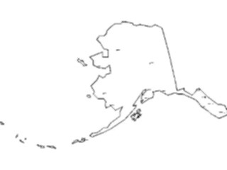 Sticker Custom Preview Image #087310 Maps U S A States Alaska09