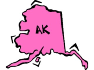 Sticker Custom Preview Image #087311 Maps U S A States Alaska10