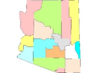 Sticker Custom Preview Image #087314 Maps U S A States Arizona03