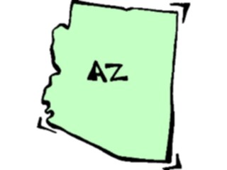 Sticker Custom Preview Image #087324 Maps U S A States Arizona13