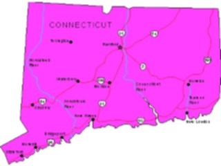 Sticker Custom Preview Image #087367 Maps U S A States Connecticut05