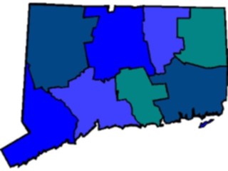 Sticker Custom Preview Image #087368 Maps U S A States Connecticut06