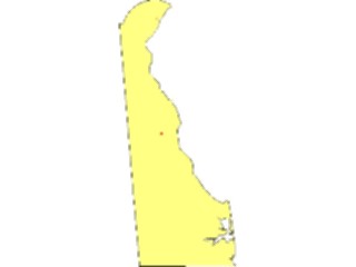 Sticker Custom Preview Image #087378 Maps U S A States Delaware02