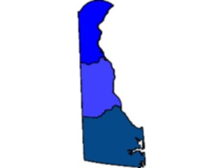 Sticker Custom Preview Image #087382 Maps U S A States Delaware06