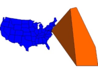 Sticker Custom Preview Image #087384 Maps U S A States Delaware08