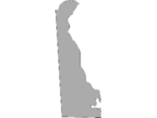 Sticker Custom Preview Image #087386 Maps U S A States Delaware10