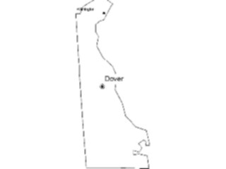 Sticker Custom Preview Image #087388 Maps U S A States Delaware12