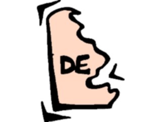 Sticker Custom Preview Image #087389 Maps U S A States Delaware13