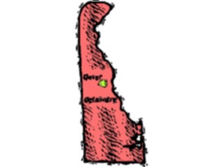 Sticker Custom Preview Image #087390 Maps U S A States Delaware14