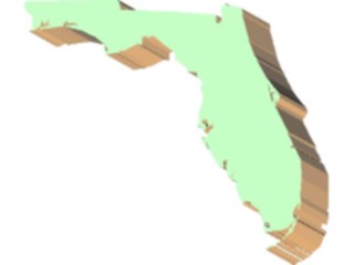 Sticker Custom Preview Image #087395 Maps U S A States Florida04