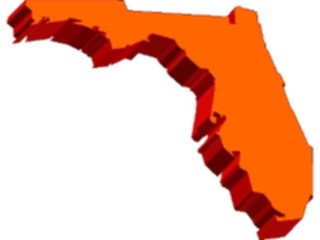 Sticker Custom Preview Image #087398 Maps U S A States Florida07