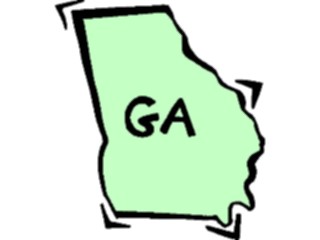 Sticker Custom Preview Image #087417 Maps U S A States Georgia13