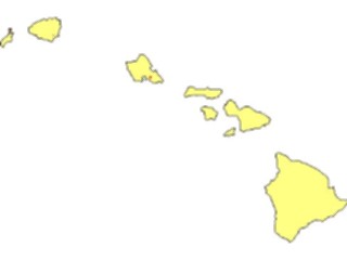 Sticker Custom Preview Image #087419 Maps U S A States Hawaii02