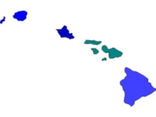 Sticker Custom Preview Image #087422 Maps U S A States Hawaii05