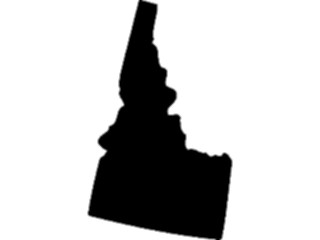 Sticker Custom Preview Image #087429 Maps U S A States Idaho01