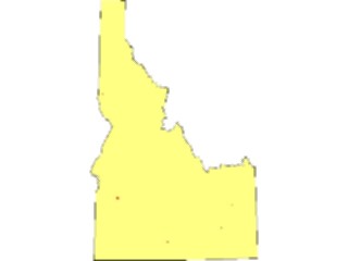 Sticker Custom Preview Image #087430 Maps U S A States Idaho02