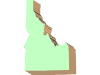 Sticker Custom Preview Image #087432 Maps U S A States Idaho04