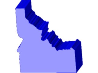 Sticker Custom Preview Image #087435 Maps U S A States Idaho07