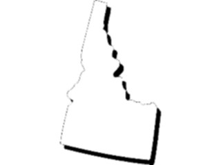 Sticker Custom Preview Image #087439 Maps U S A States Idaho11