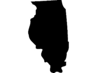 Sticker Custom Preview Image #087442 Maps U S A States Illinois01