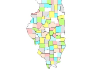 Sticker Custom Preview Image #087444 Maps U S A States Illinois03