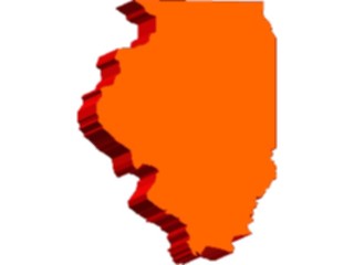 Sticker Custom Preview Image #087448 Maps U S A States Illinois07