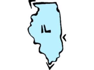 Sticker Custom Preview Image #087455 Maps U S A States Illinois14