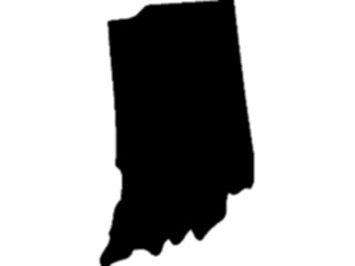 Sticker Custom Preview Image #087456 Maps U S A States Indiana01