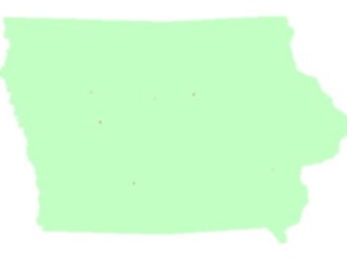 Sticker Custom Preview Image #087471 Maps U S A States Iowa02