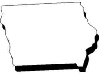 Sticker Custom Preview Image #087480 Maps U S A States Iowa11