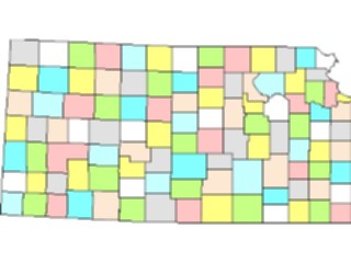 Sticker Custom Preview Image #087485 Maps U S A States Kansas03