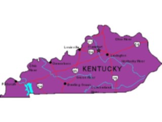 Sticker Custom Preview Image #087500 Maps U S A States Kentucky05