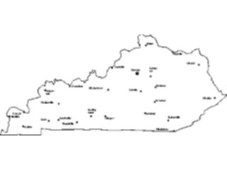 Sticker Custom Preview Image #087507 Maps U S A States Kentucky12