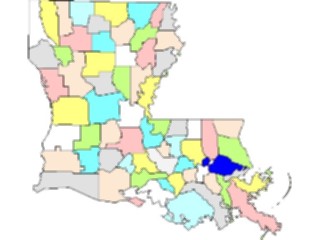 Sticker Custom Preview Image #087511 Maps U S A States Louisiana03