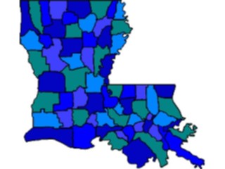 Sticker Custom Preview Image #087514 Maps U S A States Louisiana06