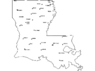 Sticker Custom Preview Image #087520 Maps U S A States Louisiana12