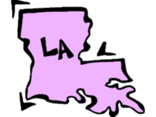 Sticker Custom Preview Image #087521 Maps U S A States Louisiana13