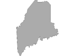 Sticker Custom Preview Image #087531 Maps U S A States Maine10