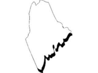 Sticker Custom Preview Image #087532 Maps U S A States Maine11