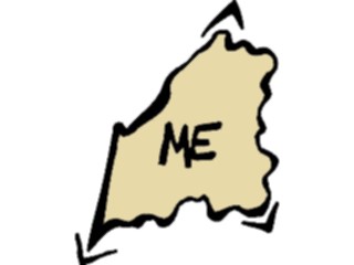 Sticker Custom Preview Image #087534 Maps U S A States Maine13