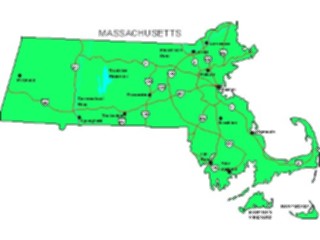 Sticker Custom Preview Image #087553 Maps U S A States Massachusetts05