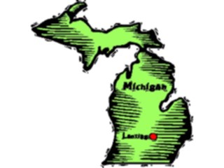 Sticker Custom Preview Image #087574 Maps U S A States Michigan13