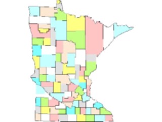 Sticker Custom Preview Image #087577 Maps U S A States Minnesota03