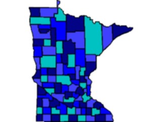 Sticker Custom Preview Image #087580 Maps U S A States Minnesota06