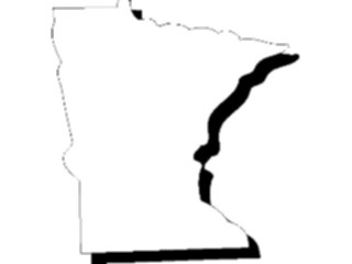 Sticker Custom Preview Image #087585 Maps U S A States Minnesota11