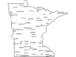 Sticker Custom Preview Image #087586 Maps U S A States Minnesota12