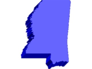 Sticker Custom Preview Image #087594 Maps U S A States Mississippi07