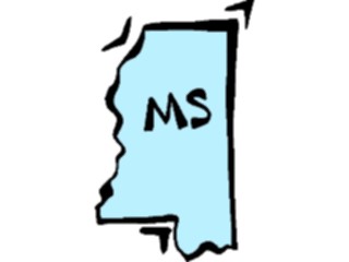 Sticker Custom Preview Image #087600 Maps U S A States Mississippi13